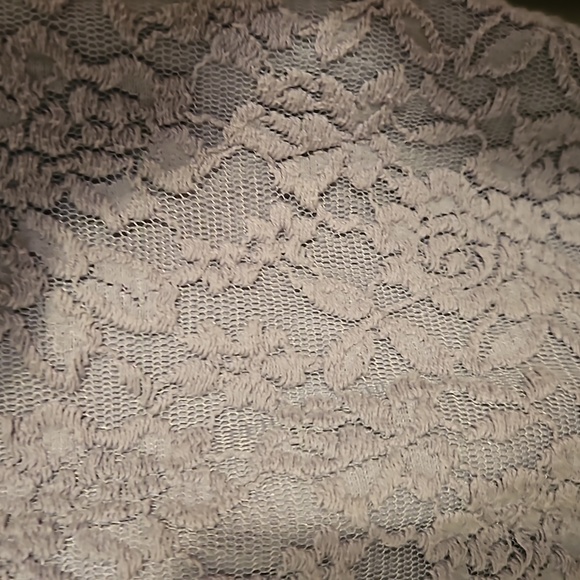 Van Heusen Purple button up Cardigan with Lace - Picture 2 of 6